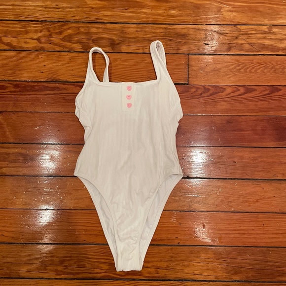 !RARE! Stoney Clover x Target White Bathing Suit - Picture 1 of 2
